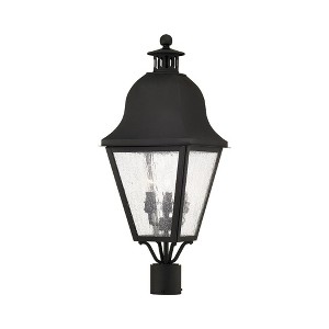 Livex Lighting Amwell 3 - Light Post Light in  Black - 1 of 2