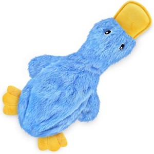 Best Pet Supplies Crinkle Dog Toy for Small, Medium, and Large Breeds, Cute No Stuffing Duck with Soft Squeaker - 1 of 4
