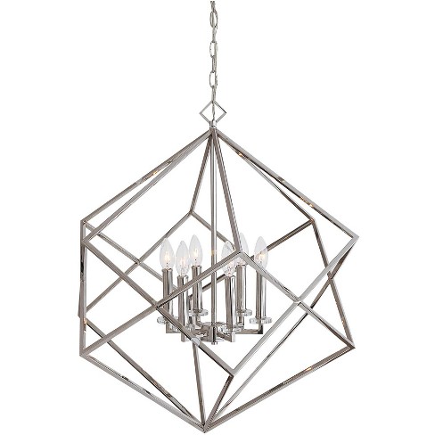 Uttermost Euclid 26" Wide Polished Nickel 6-Light Pendant - image 1 of 1