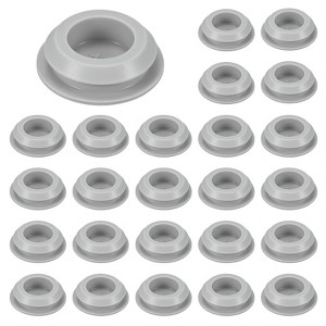 Unique Bargains Rubber Corrosion-Resistant Silicone Snap-in Locking Hole Plugs Gray - 1 of 4