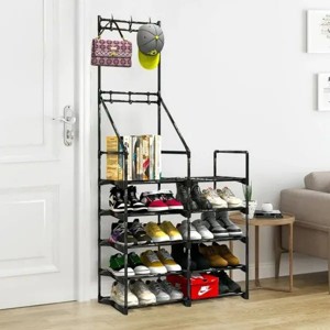 5-Tier Shoe Rack Shoe Storage Organizer, Freestanding Coat and Shoe Rack, 25-30 Pairs Shoe Shelf for Entryway Closet - 1 of 4
