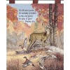 Manual Woodworkers and Weavers Fur Feathers and Fall Wall Hanging with Verse and Finial Rod, 26x36 Inches, Autumn Wildlife Woven Tapestry - 3 of 3