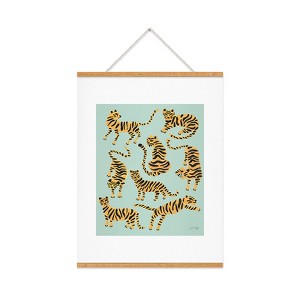 Cat Coquillette Tiger Collection Mint Orange Art Print and Hanger - Society6 - 1 of 2