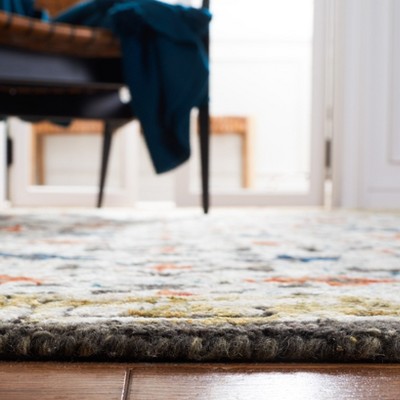 Aspen Blue and Taupe Handmade Wool Area Rug