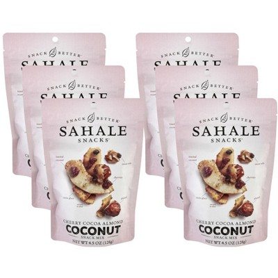 Sahale Snacks Cherry Cocoa Almond Coconut Snack Mix - Case of 6/4.5 oz