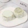 Unique Bargains Velvet Octagon Wedding Proposal Engagement 2 Slot Jewelry Storage Ring Box - 4 of 4