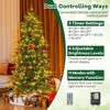 Resenkos 7.5-Ft Pre-Lit Artificial Christmas Tree with Warm White LED Lights - Green - 2 of 4