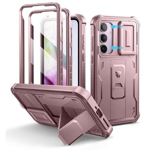 Dexnor for Samsung Galaxy A35-5G Case, [2 Front Frame] [Built-in Slide Camera Cover & Kickstand] Heavy Duty Shockproof Phone Case - 1 of 3