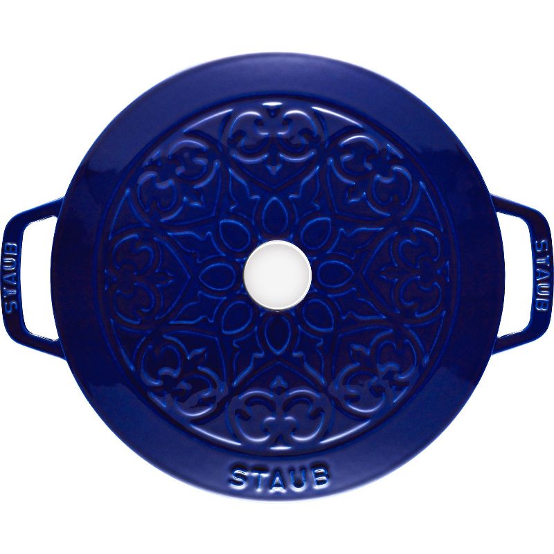 STAUB Cast Iron 3.75-qt Essential French Oven with Lilly Lid, 4 of 13