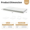 MUUEGM 6 Inch Tri-Fold Memory Foam Mattress with Washable Cover & Storage Bag, Foldable Floor Guest Bed for RV, Camping, Yoga - 2 of 4