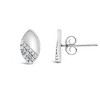 Haus of Brilliance 925 Sterling Silver 1/6 Cttw Diamond and Mirror Polish Pear Shape Stud Earrings - 3 of 4