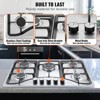 Gas Cooktop 30 inch, Max 12250BTU 5 Burners Built-in Stainless Steel Gas Stove Top - 3 of 4