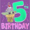 Girl's Star Wars: The Mandalorian Grogu 5th Birthday Ice Cream Cone T-Shirt - 2 of 4
