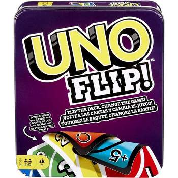 UNO FLIP Card Game in Storage Tin