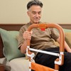 Topteng Foldable Bed Assist Rail with Adjustable Height Non-Slip Handle & Storage Pouch - 2 of 4