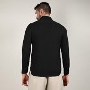 Campus Sutra Men Men's Onyx Black Chain-Creased Shirt - 4 of 4