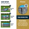Bestway APX 365 22' x 52" Round Above Ground Swimming Pool Outdoor Backyard Framed Pool Set with Sand Filter Pump, Ladder, and Cover, Dark Marble - 4 of 4