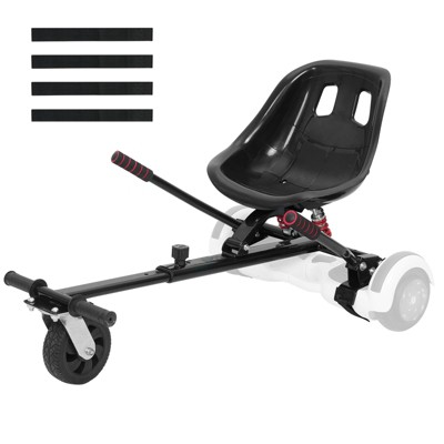 VEVOR Hoverboard Seat Attachment, for 6.5" 8" 8.5" 10" Hoverboards, Dual Shock Absorption System, Grips Control,  270 LBS load Capacity