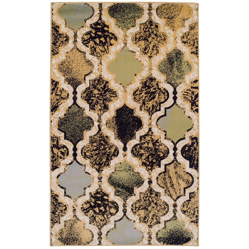 Contemporary Trellis Geometric Indoor Runner or Area Rug by Blue Nile Mills., 1 of 8