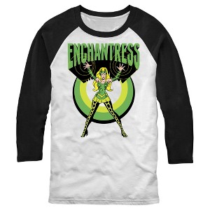 Men's Marvel Comic Book Amora the Enchantress Baseball Tee - 1 of 4