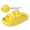 Women's Men's Cloud Slides Double Buckle Adjustable Pillow Slippers Thick Sole Cushion EVA Sandals - 3 of 4