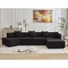 140'' Boucle Modern Minimalist L-Shaped Modular 4-Seater L-Shaped Sectional Sofasa with Chaise, Free Combination and No Assembly Required - 4 of 4