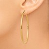 Black Bow Jewelry 2mm, 14k Yellow Gold Classic Round Hoop Earrings, 50mm (1 7/8 Inch) - 3 of 4