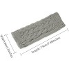 Allegra K Women's Fingerless Gloves Knitted Ribbed Cuff Arm Warmers One Size - 3 of 4