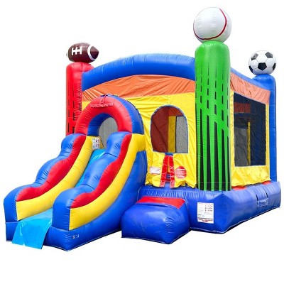 Pogo Bounce House Crossover Bounce House with Slide