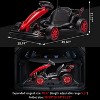 Blue 24V Electric Go Kart For Kids Ages 6 To 12 Adjustable Seat Variable Speed Mode High Speed Racing Silent Eva Tires And Durable Steel Frame Blue - 3 of 4