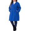 Agnes Orinda Women's Plus Size Fashion Notched Lapel Double Breasted Pea Coats - 2 of 4
