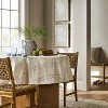70" Round Windowpane Oiled Tablecloth Blue - Threshold™ designed with Studio McGee: Classic Pattern, Spring Decor - 2 of 3
