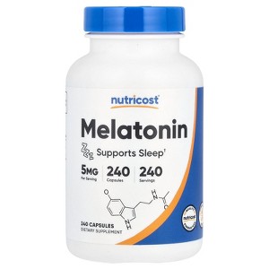 Nutricost Melatonin, 5 mg , 240 Capsules - 1 of 2