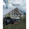 Metal Carport, Reinforced Frame and Steel Roof for All-Weather Use, Permanent Shelter for Bass Boats, Full-Sized Pickup Trucks, and Tractors - 4 of 4