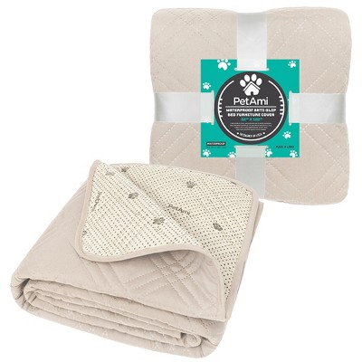 Beige X-Large Waterproof Reversible Pet Blanket Couch Cover