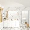 Apmir Rectangular Aluminum Alloy Framed and Tempered Glass Wall Bathroom Vanity Mirror in Matte Black/ Gold/ Silver/ Brown - 3 of 4