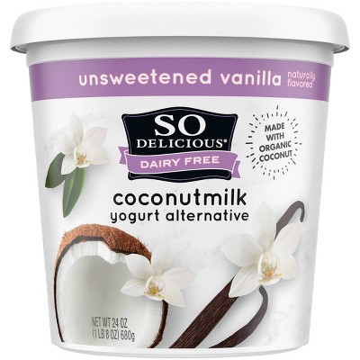 So Delicious Dairy Free Unsweetened Vanilla Coconut Milk Yogurt - 24oz