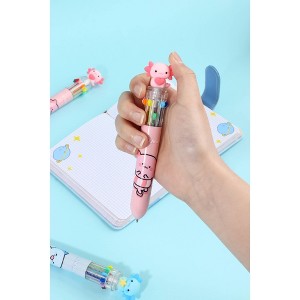 BC Mini Axolotl 10-Color Retractable 1 Single Ball Pen - 1 of 4