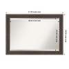 Amanti Art Attic Aged Beveled Wood Framed Bathroom Vanity Wall Mirror - 3 of 4