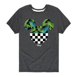 Boys' - Disney - Mickey Silhouette Tropical Vibe Short Sleeve Graphic T-Shirt - 1 of 4