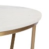 Kate and Laurel Solvay Round Metal Coffee Table, 26x26x18, Gold - image 2 of 4