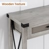 Nasitip Farmhouse Sofa Table - Console Table with Rattan Drawers, Entryway Table with Storage for Living Room, Hallway, Foyer - 4 of 4