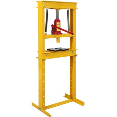 Hydraulic Shop Press, H-Frame Garage Press with Adjustable Worktable for Metal Bending