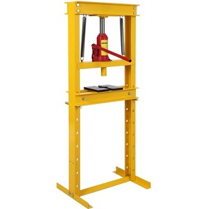 Hydraulic Shop Press, H-Frame Garage Press with Adjustable Worktable for Metal Bending - 1 of 4