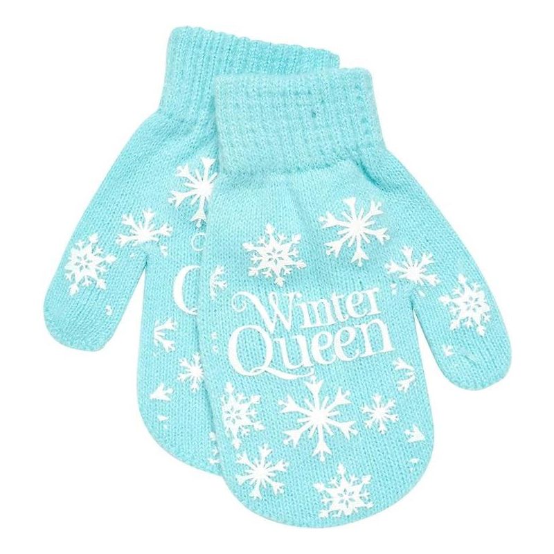 Disney Frozen Elsa Girls Hat and Mitten Cold Weather Set, Toddlers Age 2-4, 5 of 6