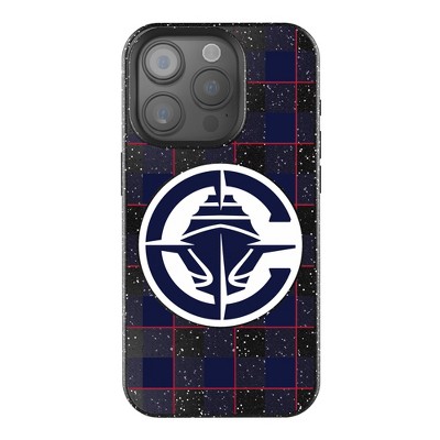 Keyscaper NBA Plaid Bling Cell Phone Case for iPhone 15 Plus