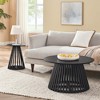 KTMBDW Round Coffee Table, 15.75" Small Coffee Table, Circle Wood Center Table for Living Room, Apartment - 2 of 4