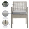 Modway Aura Outdoor Patio Wicker Rattan Dining Armchair - Gray Gray - 2 of 4