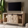 NicBex Farmhouse TV Stand Sliding Media Console with Storage for 65" TVs for Living Room, Bedroom - 2 of 4
