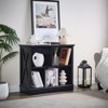 Farmhouse  Cube Bookshelf, Wood Display Cabinet Book Shelves for Bedroom,Living Room,Office - 3 of 4